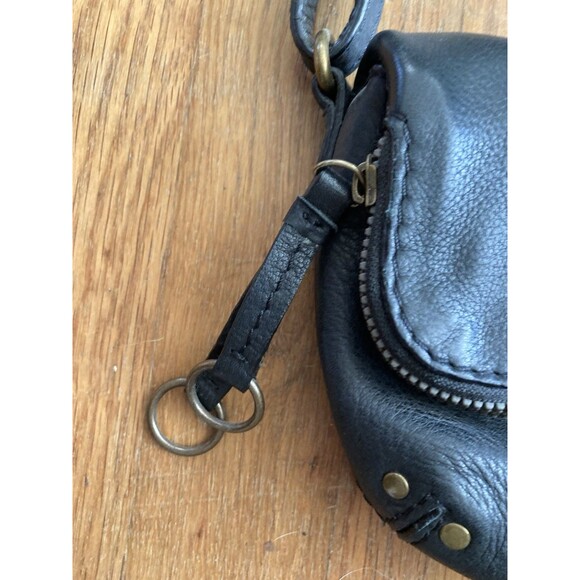 American Leather Co. Leather Bag SMALL Cross Body Black Classic Boho - Picture 4 of 14